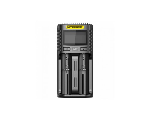 Зарядний пристрій для акумуляторів Nitecore Digicharger UMS2 (2 channels, LCD, Li-ion, IMR, Ni-Mh, Ni-Cd, 4A) (UMS2)