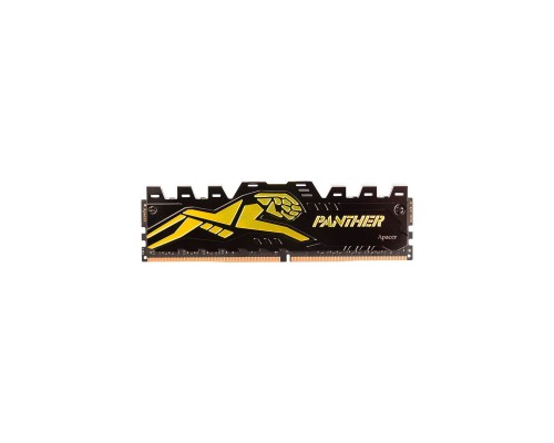 Модуль пам'яті для комп'ютера DDR4 8GB 2666 MHz Panther Black/Gold Apacer (AH4U08G26C08Y7GAA-1)