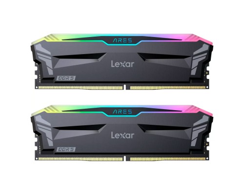 Модуль пам'яті для комп'ютера DDR5 32GB (2x16GB) 6000 MHz Ares RGB Black Lexar (LD5BU016G-R6000GDLA)