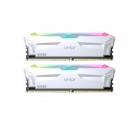 Модуль пам'яті для комп'ютера DDR5 32GB (2x(16GB) 6400 MHz Ares RGB White Lexar (LD5EU016G-R6400GDWA)