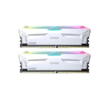 Модуль пам'яті для комп'ютера DDR5 32GB (2x(16GB) 6400 MHz Ares RGB White Lexar (LD5EU016G-R6400GDWA)