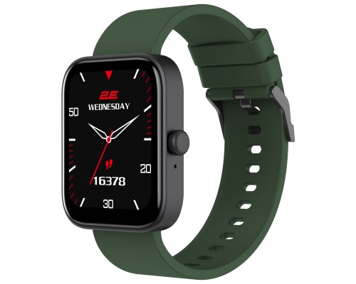 Смарт-годинник 2E Alpha SQ Music Edition 46mm Black-Green (2E-CWW40BKGN)