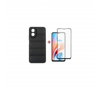 Чохол до мобільного телефона Dengos OPPO A18/A38 Case + Glass (Black) (DG-KM-70)