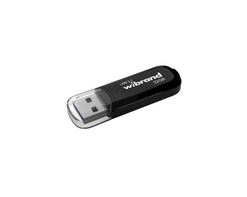 USB флеш накопичувач Wibrand 32GB Marten Black USB 3.2 Gen 1 (USB 3.0) (WI3.2/MA32P10B)