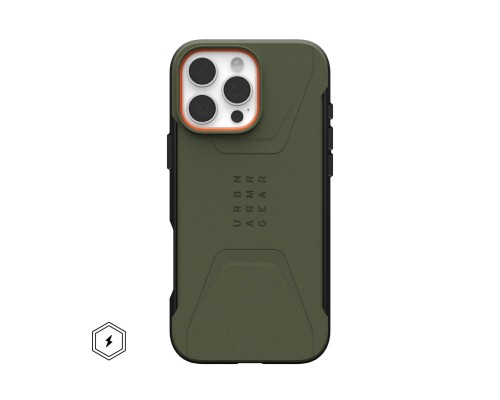 Чохол до мобільного телефона UAG iPhone 16 Pro Max Civilian Magsafe Olive Drab (114445117272)