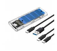 Кишеня зовнішня Dynamode M.2 SSD NVMe/SATA combo ч-з USB3.2 GEN2 Type-C (DM-CAD-SSD09)