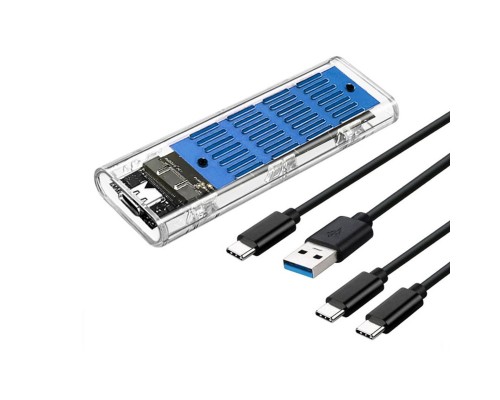 Кишеня зовнішня Dynamode M.2 SSD NVMe/SATA combo ч-з USB3.2 GEN2 Type-C (DM-CAD-SSD09)