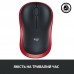 Мишка Logitech M185 red (910-002240)