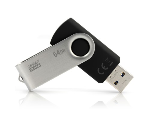 USB флеш накопичувач Goodram 64GB Twister Black USB 3.0 (UTS3-0640K0R11)