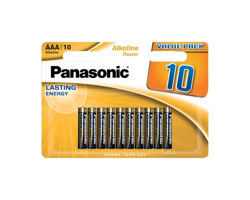 Батарейка Panasonic AAA LR03 Alkaline Power * 10 (LR03REB/10BW)