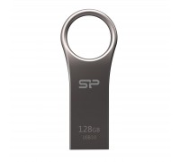 USB флеш накопичувач Silicon Power 128GB Jewel J80 Titanium USB 3.0 (SP128GBUF3J80V1T)