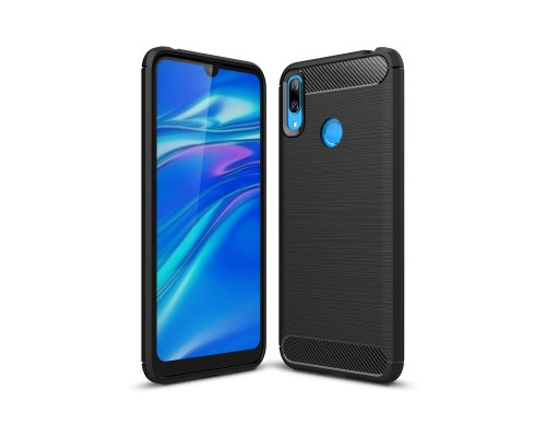 Чохол до мобільного телефона Laudtec для Huawei Y7 2019 Carbon Fiber (Black) (LT-HY72019B)