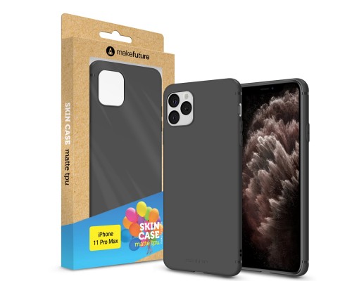 Чохол до мобільного телефона MakeFuture Skin Case Apple iPhone 11 Pro Max Black (MCS-AI11PMBK)