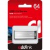 USB флеш накопичувач AddLink 64GB U25 Silver USB 2.0 (ad64GBU25S2)