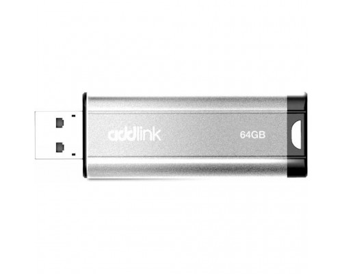 USB флеш накопичувач AddLink 64GB U25 Silver USB 2.0 (ad64GBU25S2)