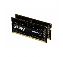 Модуль пам'яті для ноутбука SoDIMM DDR4 64GB (2x32GB) 3200 MHz Fury Impact Kingston Fury (ex.HyperX) (KF432S20IBK2/64)