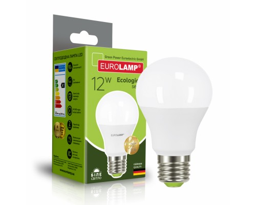 Лампочка Eurolamp LED А60 12W E27 4000K 220V (LED-A60-12274(P))