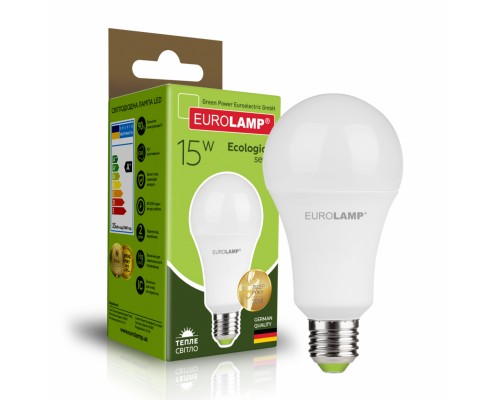 Лампочка Eurolamp LED А70 15W E27 3000K 220V (LED-A70-15272(P))