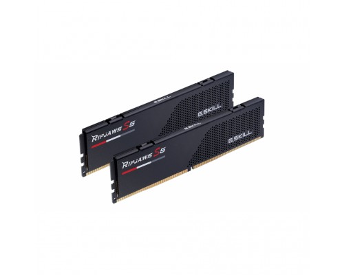 Модуль пам'яті для комп'ютера DDR5 32GB (2x16GB) 5600 MHz Ripjaws S5 Black G.Skill (F5-5600J4040C16GX2-RS5K)