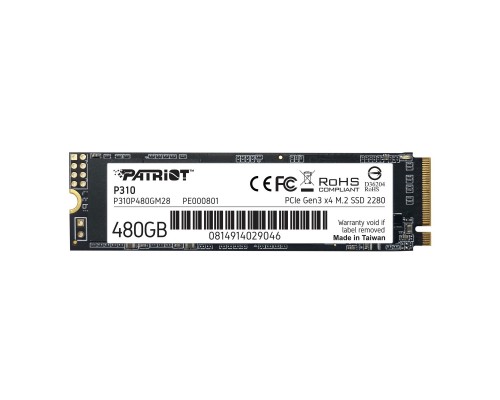 Накопичувач SSD M.2 2280 480GB Patriot (P310P480GM28)