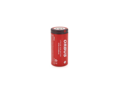 Акумулятор 32700 LiFEPO4, 6000mAh, 3.2V, RED/GREY Orbus (ORB32700-48G)