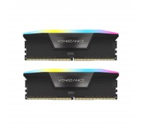 Модуль пам'яті для комп'ютера DDR5 64GB (2x32GB) 5600 MHz Vengeance RGB Black Corsair (CMH64GX5M2B5600C40)