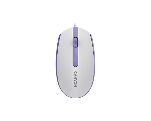 Мишка Canyon M-10 USB White Lavender (CNE-CMS10WL)