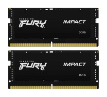 Модуль пам'яті для ноутбука SoDIMM DDR5 32GB (2x16GB) 6400 MHz Impact Kingston Fury (ex.HyperX) (KF564S38IBK2-32)