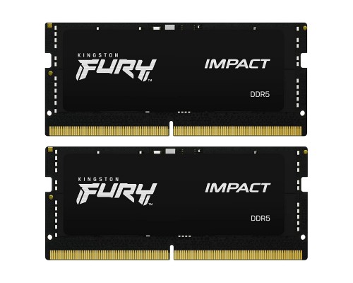 Модуль пам'яті для ноутбука SoDIMM DDR5 32GB (2x16GB) 6400 MHz Impact Kingston Fury (ex.HyperX) (KF564S38IBK2-32)