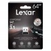 USB флеш накопичувач Lexar 64GB S47 USB 3.1 (LJDS47-64GABBK)