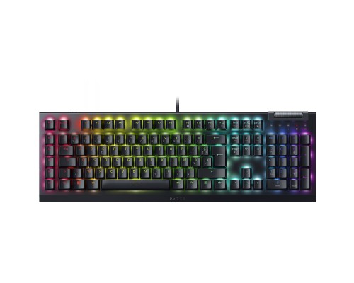 Клавіатура Razer BlackWidow V4 X Yellow Switch USB RU Black (RZ03-04702500-R3R1)