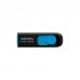 USB флеш накопичувач ADATA 256GB UV128 Black/Blue USB 3.2 (AUV128-256G-RBE)