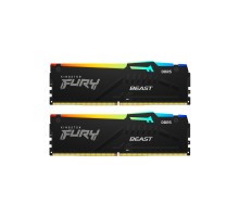 Модуль пам'яті для комп'ютера DDR5 32GB (2x16GB) 6800 MHz Beast RGB XMP Kingston Fury (ex.HyperX) (KF568C34BBAK2-32)