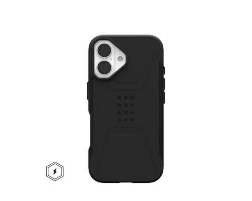 Чохол до мобільного телефона UAG iPhone 16 Civilian Magsafe Black (114446114040)