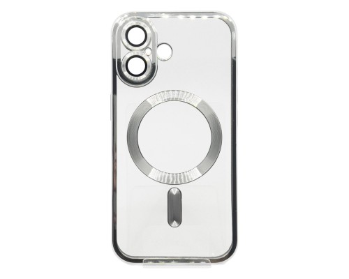 Чохол до мобільного телефона BeCover TPU Chrome Case (MagSafe) для Apple iPhone 16 Plus Silver (712078)