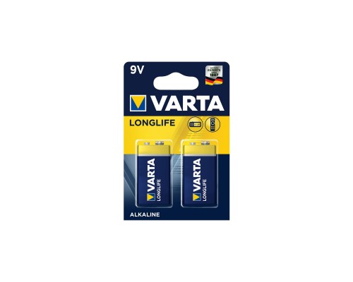 Батарейка Varta Longlife 9V 6LR61 *2 (04122101412)