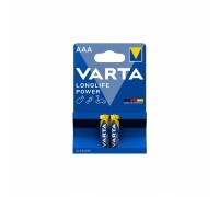 Батарейка Varta AAA Longlife Power лужна * 2 (04903121412)