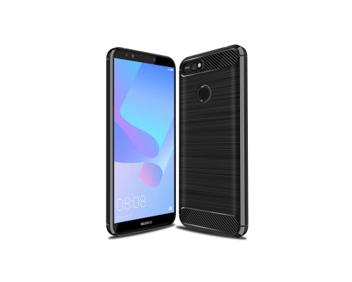 Чохол до мобільного телефона Laudtec для Huawei Y6 Prime 2018 Carbon Fiber (Black) (LT-HY6PM18)