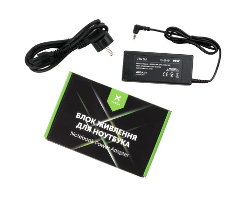 Блок живлення до ноутбуку Vinga ACER 90W 19V 4.74A 5.5*1.7 (VPA-1947-AC5517-101)