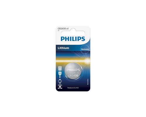 Батарейка Philips CR2430 Lithium * 1 (CR2430/00B)