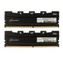 Модуль пам'яті для комп'ютера DDR4 16GB (2x8GB) 3200 MHz Kudos Black eXceleram (EKBLACK4163216AD)