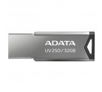 USB флеш накопичувач ADATA 32GB UV250 Metal Black USB 2.0 (AUV250-32G-RBK)