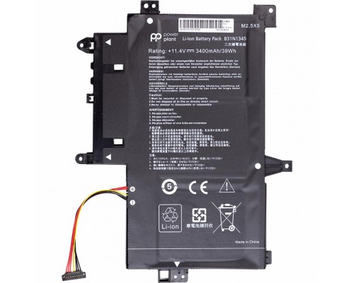 Акумулятор до ноутбука ASUS Transformer Book Flip TP500L (B31N1345) 11.4V 3400mAh PowerPlant (NB431373)