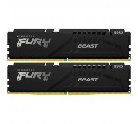 Модуль пам'яті для комп'ютера DDR5 32GB (2x16GB) 5200 MHz Beast Black Kingston Fury (ex.HyperX) (KF552C40BBK2-32)