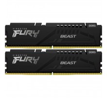 Модуль пам'яті для комп'ютера DDR5 32GB (2x16GB) 5200 MHz Beast Black Kingston Fury (ex.HyperX) (KF552C40BBK2-32)