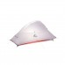 Намет Naturehike Сloud Up 1 Updated NH18T010-T 20D Grey/Red (6927595730522)