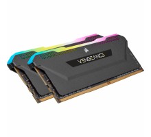 Модуль пам'яті для комп'ютера DDR4 32GB (2x16GB) 3600 MHz Vengeance RGB PRO SL Black Corsair (CMH32GX4M2D3600C18)