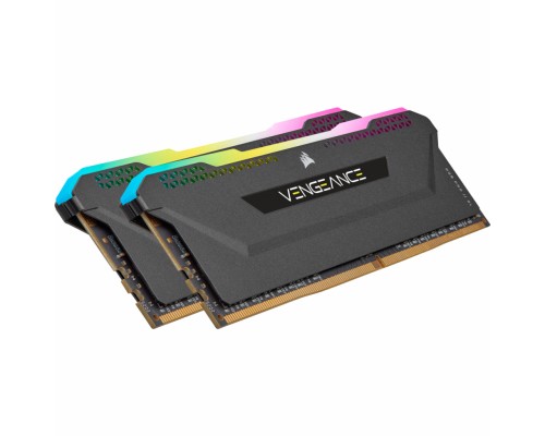 Модуль пам'яті для комп'ютера DDR4 32GB (2x16GB) 3600 MHz Vengeance RGB PRO SL Black Corsair (CMH32GX4M2D3600C18)