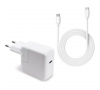 Блок живлення до ноутбуку Vinga Apple 30W 5V3A/9V3A/12V2.4A/14.5V2A/ 18V1.5A/20V1.5A USB-C (VPA-30-APP-C)