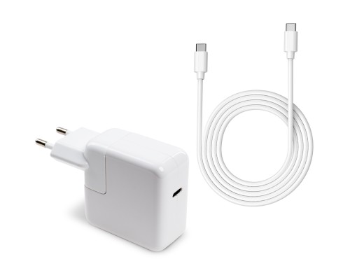 Блок живлення до ноутбуку Vinga Apple 30W 5V3A/9V3A/12V2.4A/14.5V2A/ 18V1.5A/20V1.5A USB-C (VPA-30-APP-C)